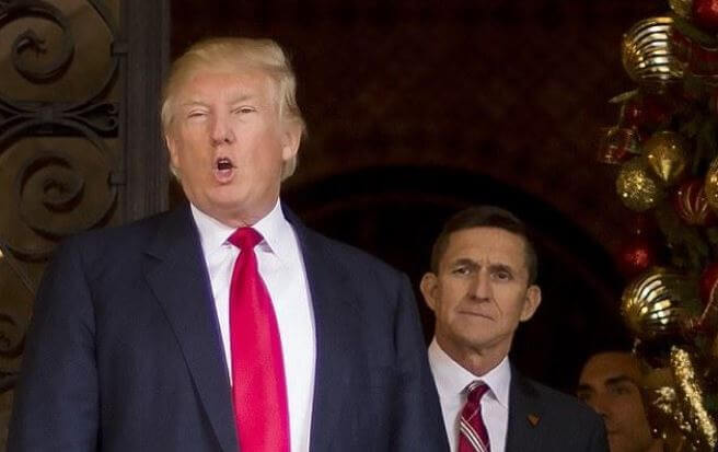 Barbara Flynn Redgate's brother, Michael Flynn and Donald Trump.